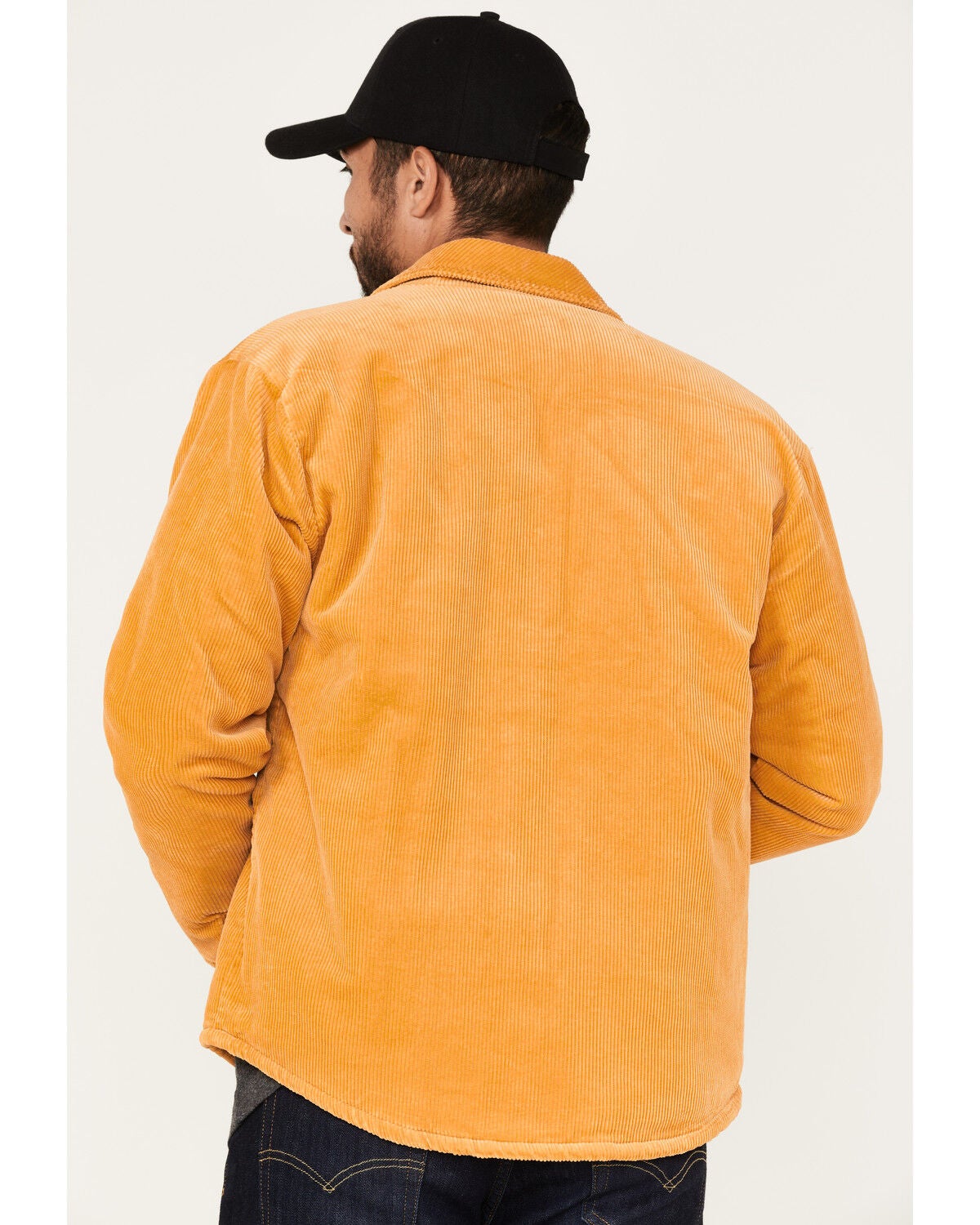 Image #4 - Brixton Men's Durham Sherpa Lined Jacket, Gold, hi-res
