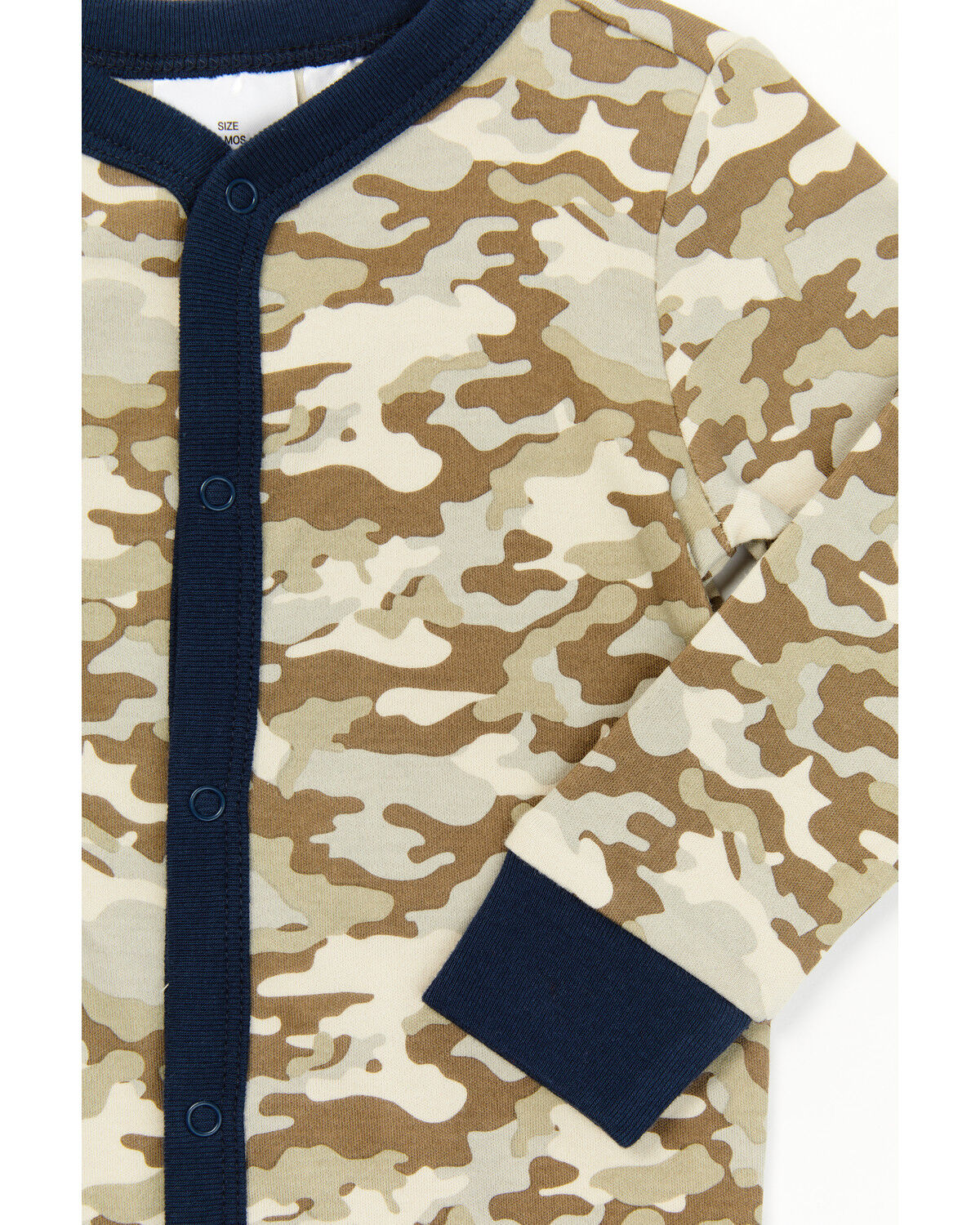 Image #4 - Boot Barn Infant Boys' Camo & USA Footed PJ Onesie Set - 2-piece, , hi-res