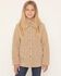 Image #3 - Shyanne Girls' Highland Reversible Faux Suede Sherpa Jacket, Rose, hi-res