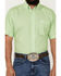 Image #3 - Panhandle Select Men's Geo Print Short Sleeve Button-Down Western Shirt, Light Green, hi-res