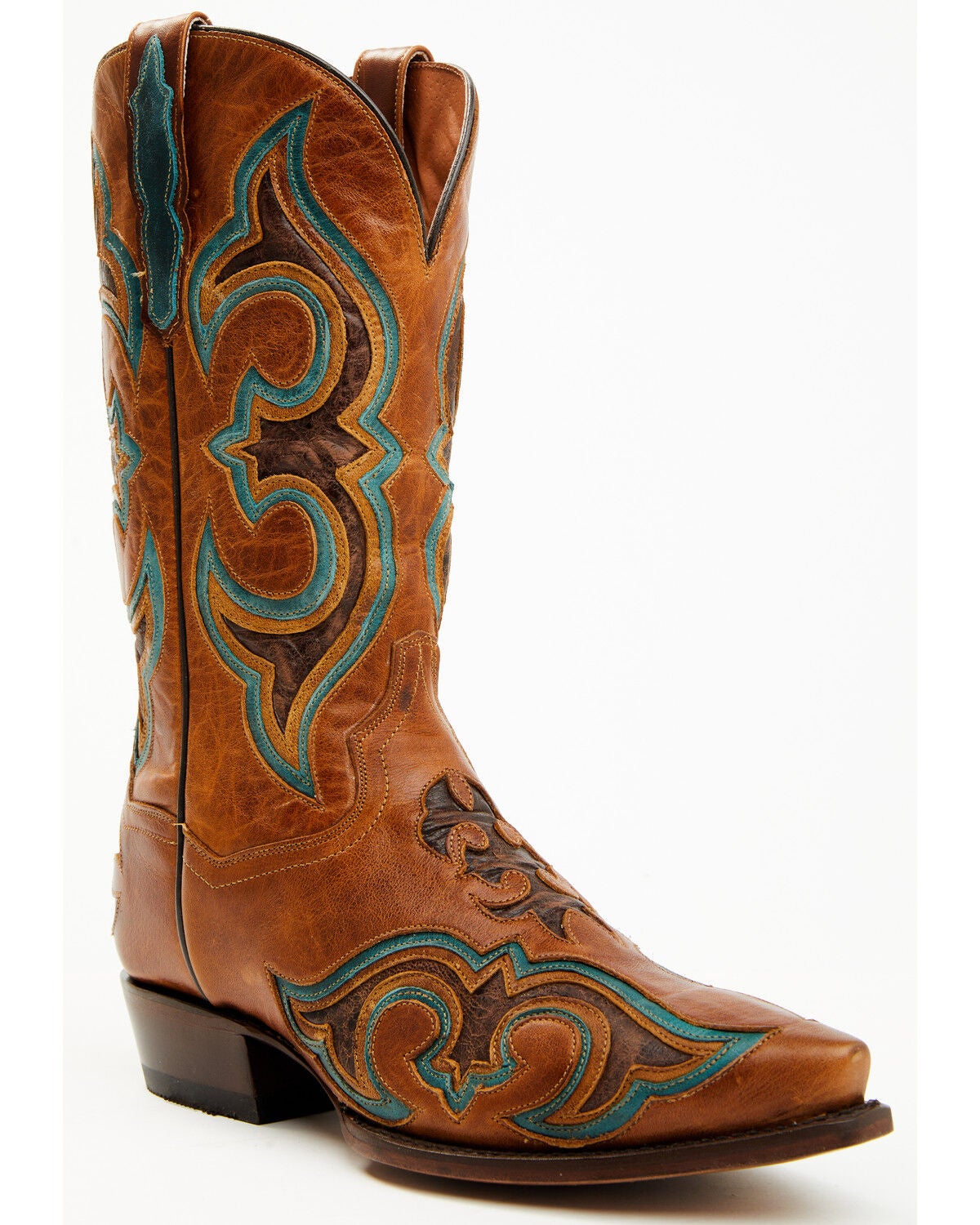 Dan Post Men's 13" Ruthless Orville Western Boots - Snip Toe, Chocolate, hi-res