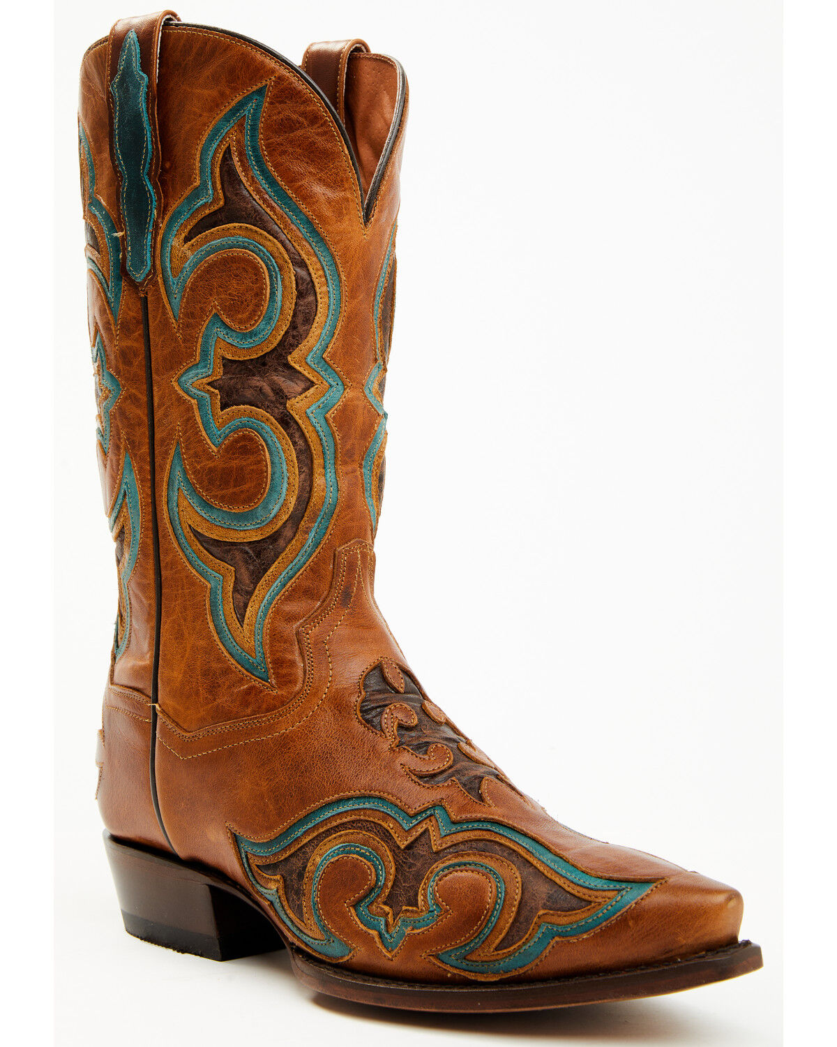 Image #1 - Dan Post Men's 13" Ruthless Orville Western Boots - Snip Toe, Chocolate, hi-res