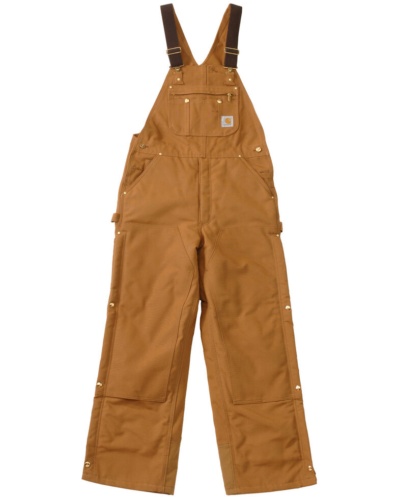 Carhartt Quilt Lined Zip To Thigh Bib Overalls Big Tall Sheplers