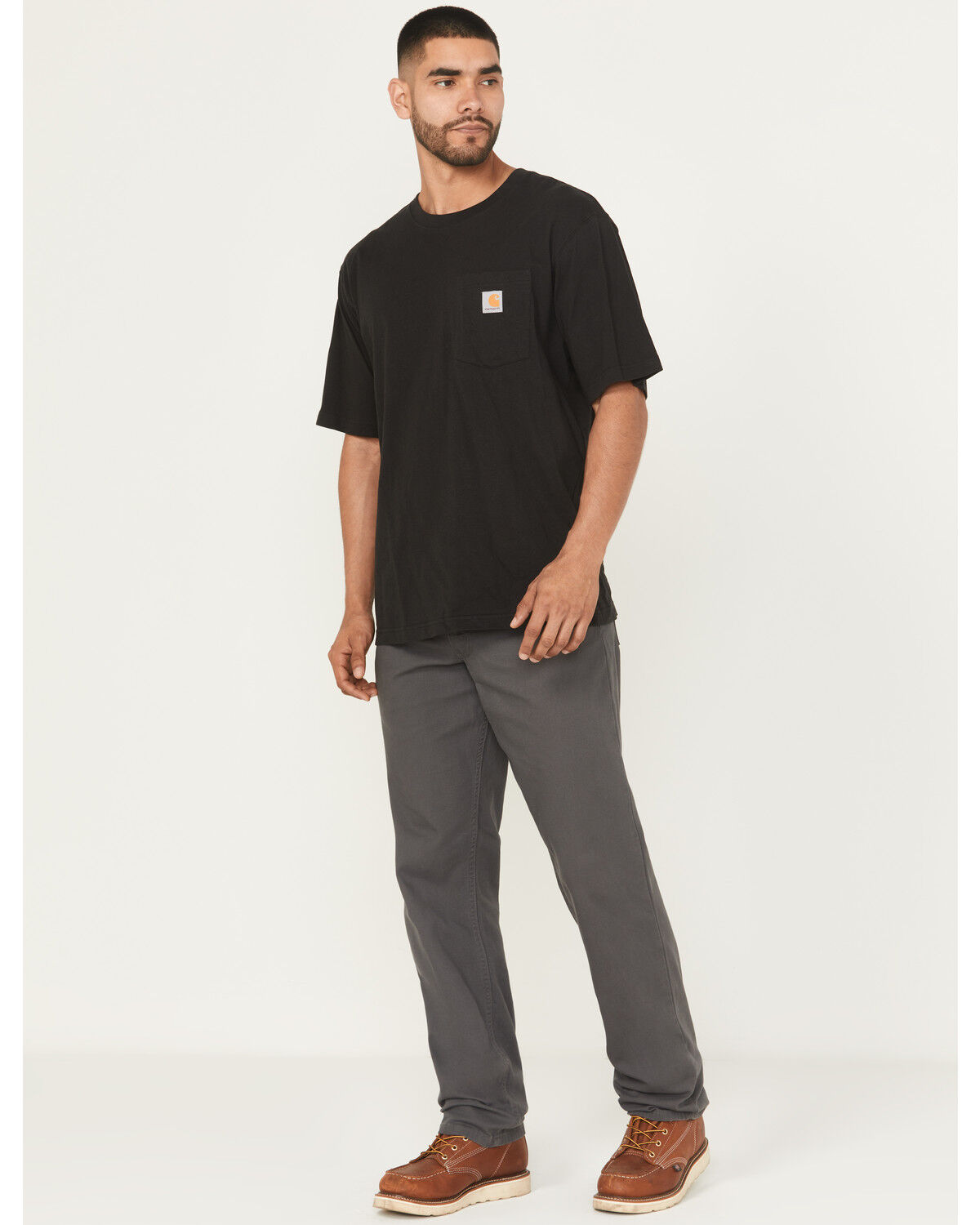 Image #1 - Carhartt Men's Rugged Flex® Rigby Five-Pocket Jeans, Charcoal Grey, hi-res