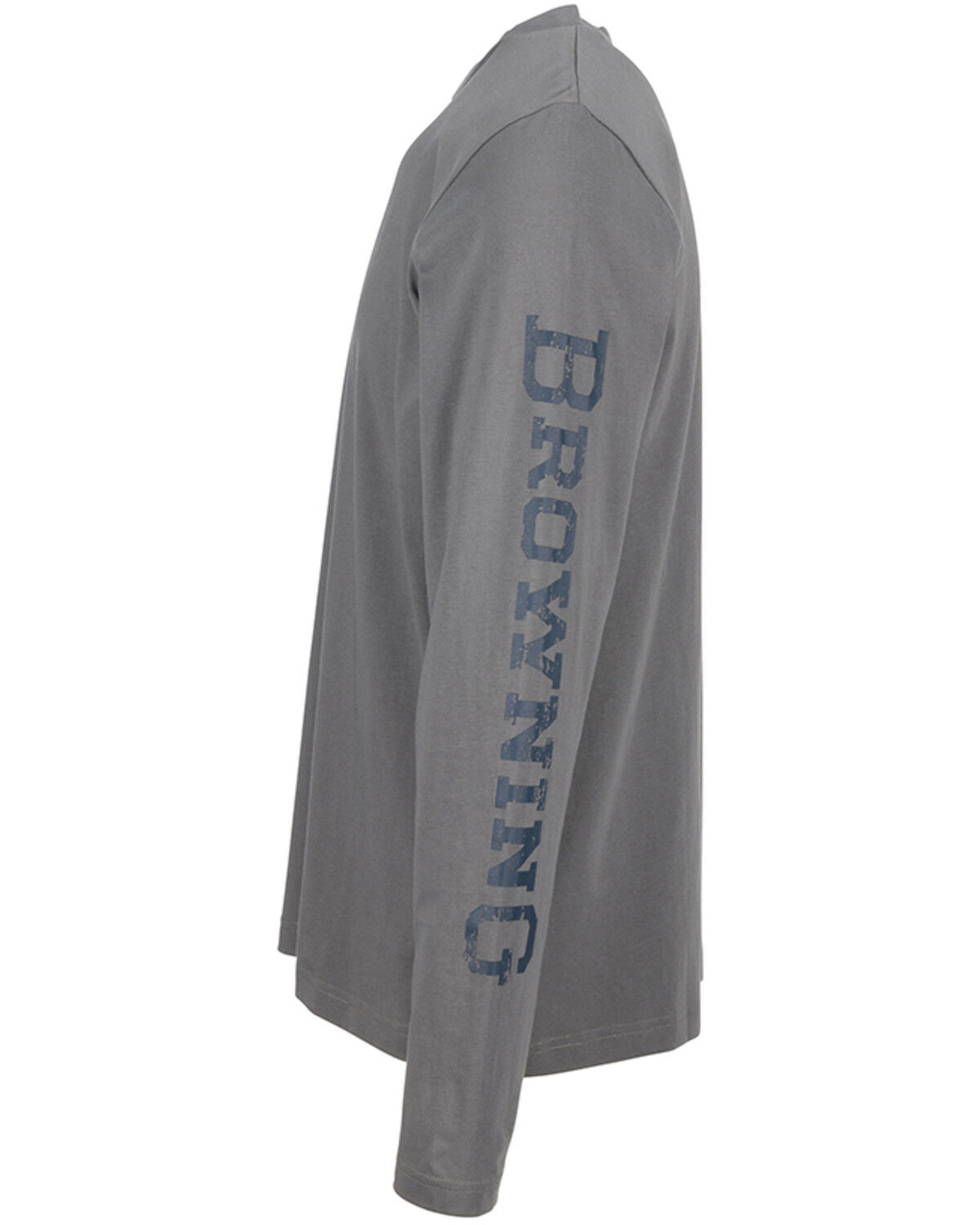 Image #4 - Browning Men's Solid Logan Logo Graphic Lightweight Long Sleeve T-Shirt, Grey, hi-res
