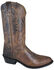 Smoky Mountain Men's Brown Denver Cowboy Boots - Medium Toe, Brown, hi-res