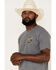 Image #2 - Howitzer Men's Pale Ale Graphic T-Shirt, Charcoal, hi-res