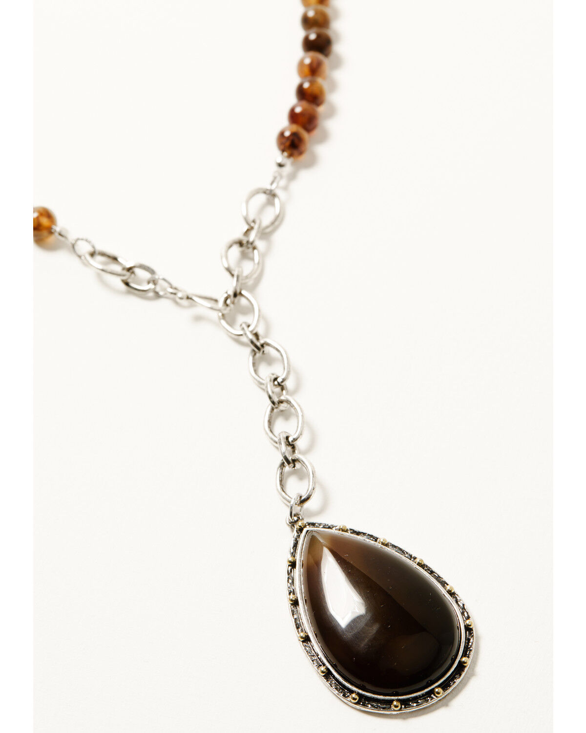 Image #2 - Shyanne Women's Heritage Valley Brown Agate Pendant Necklace, Silver, hi-res