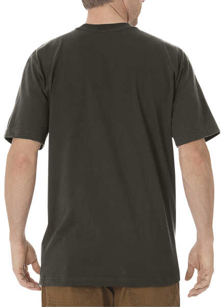 Image #2 - Dickies Men's Short Sleeve Heavyweight T-Shirt - Big & Tall, Dk Olive, hi-res
