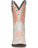 Image #3 - Corral Women's Fluorescent Embroidered and Studded Western Boots - Round Toe, White, hi-res