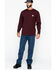 Image #6 - Carhartt Men's Loose Fit Heavyweight Long Sleeve Logo Pocket Work T-Shirt, Port, hi-res