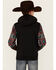 Image #4 - Hooey Boys' Southwestern Print Summit Hooded Sweatshirt, Black, hi-res