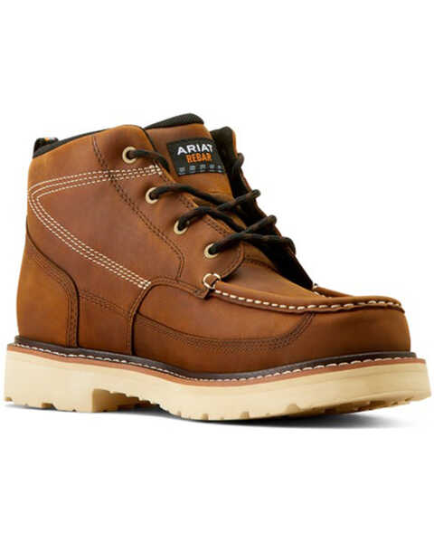 Ariat Men's Rebar Lift Chukka Work Boots - Soft Toe , Brown, hi-res