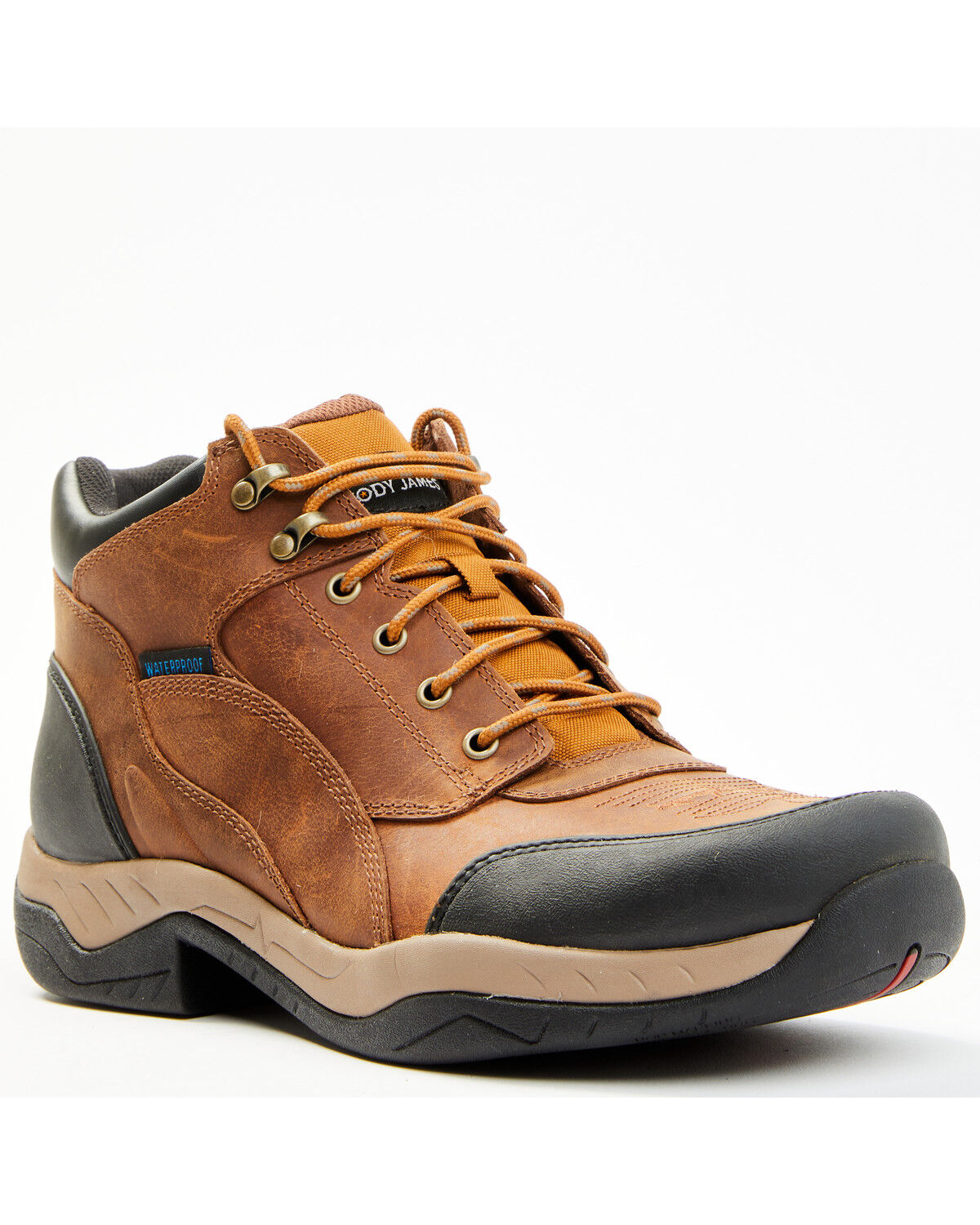 Image #1 - Cody James Men's Endurance Palace Lace-Up WP Soft Work Hiking Boots, Brown, hi-res