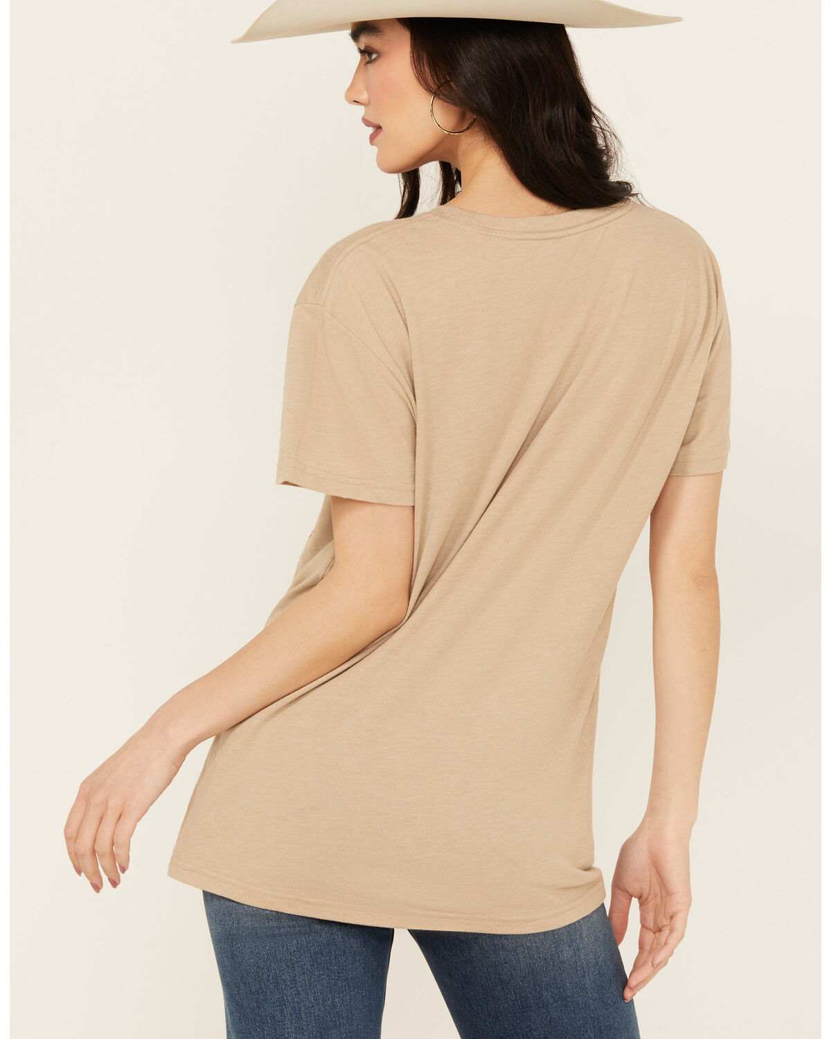 Image #4 - Wrangler Women's Cactus Scene Short Sleeve Graphic Tee, Tan, hi-res