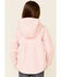 Shyanne Girls' Peplum Horse Heart Embroidered Hooded Zip-Front Jacket, Pink, hi-res