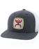 Image #1 - HOOey Boys' Grey Youth Zenith Mesh Back Trucker Cap, Grey, hi-res