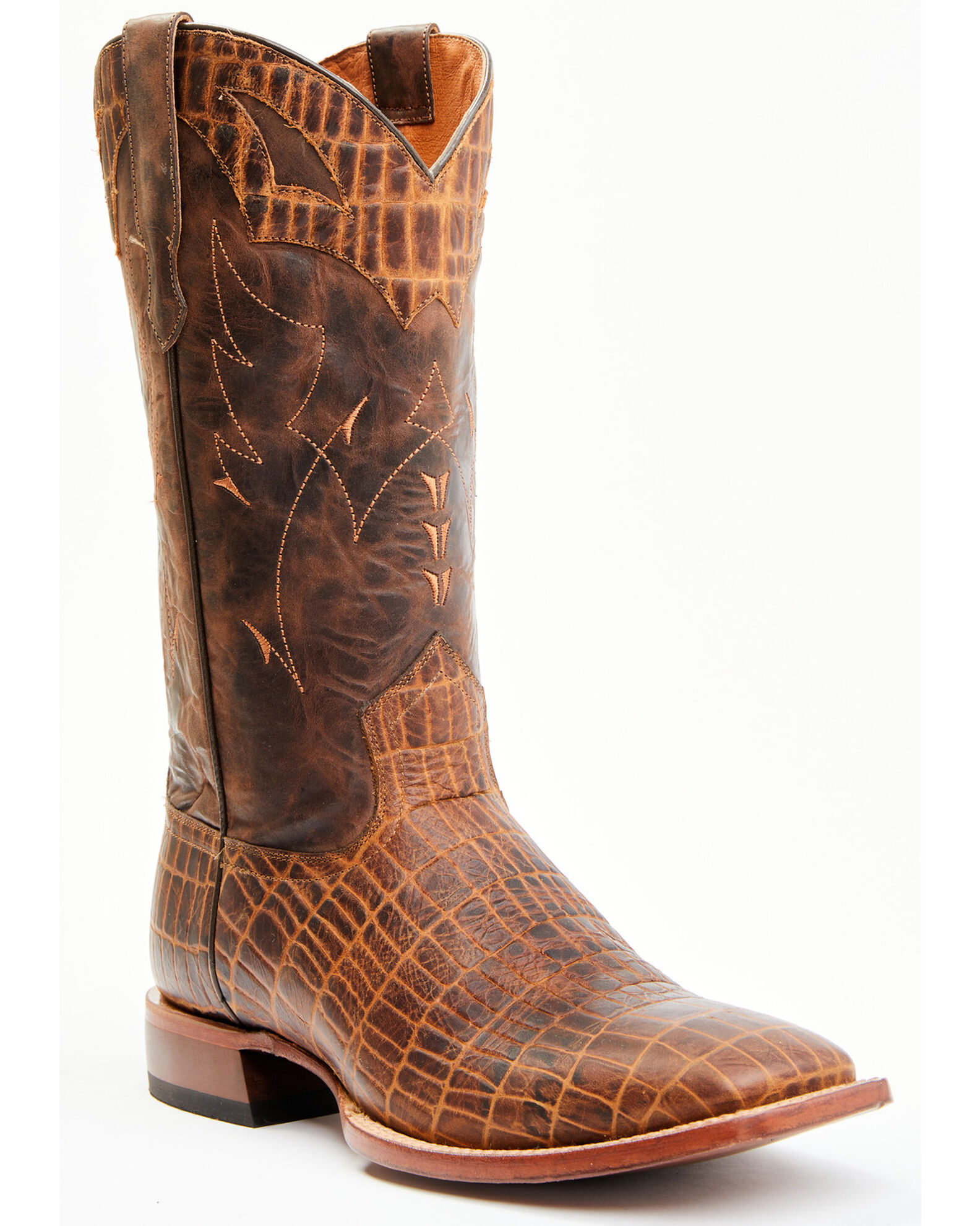 Moonshine Spirit Men's Tully Croc Print Western Boots - Broad