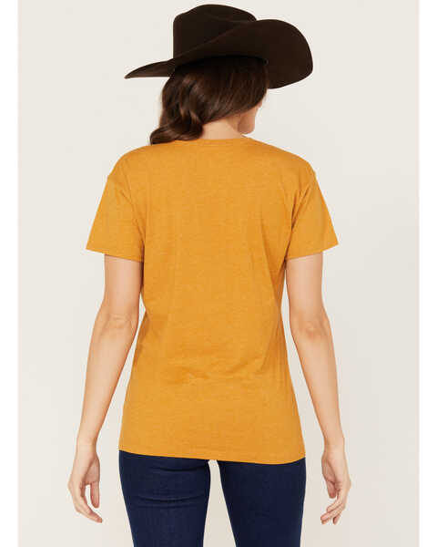 Image #4 - Ariat Women's Bootscape Short Sleeve Graphic Tee, Mustard, hi-res
