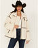 Image #1 - Revel Women's Fleece Zip Up Jacket , Cream, hi-res