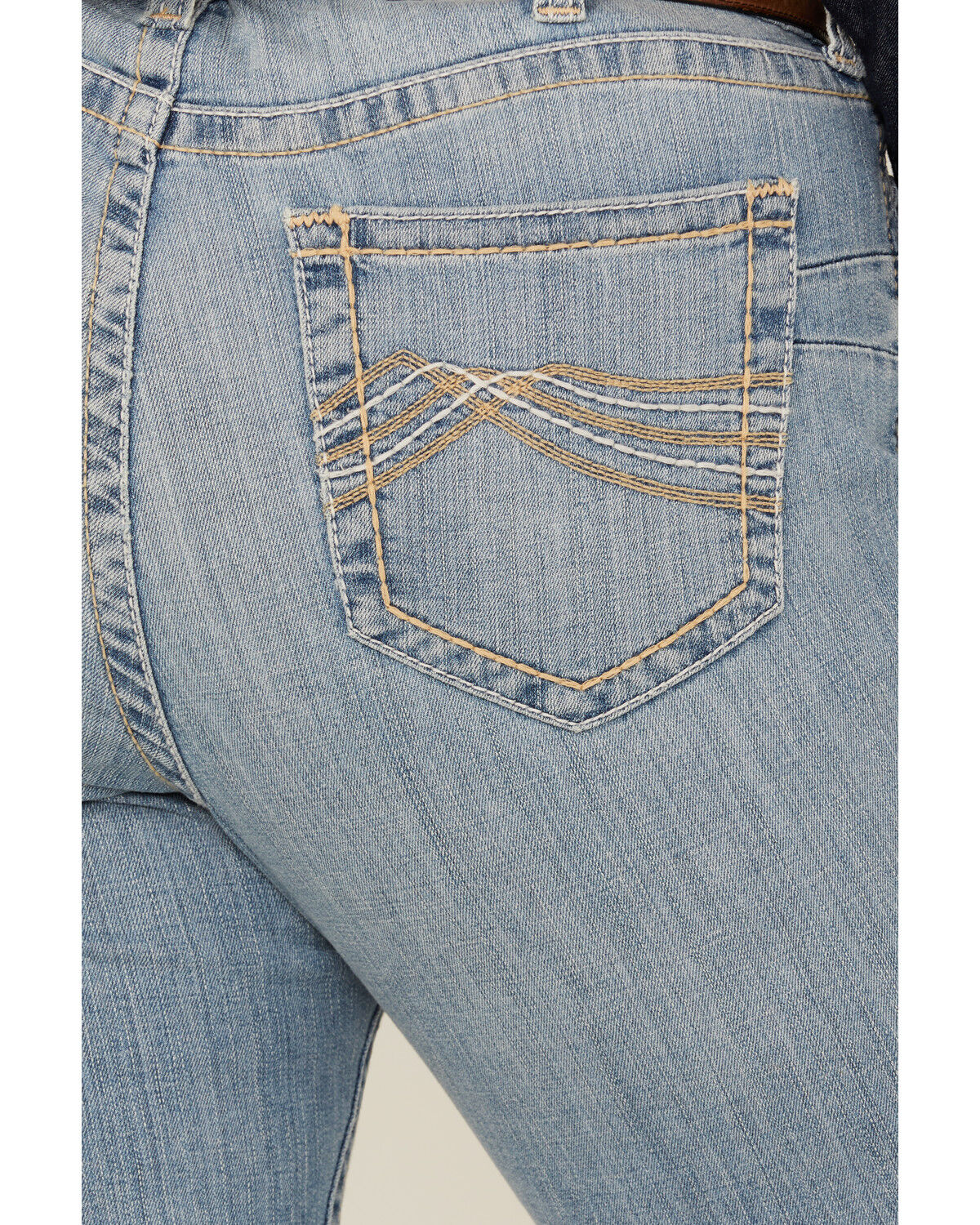 Image #4 - Ariat Women's Light Wash Mid Rise Kehlani Stretch Bootcut Jeans - Plus, Light Wash, hi-res