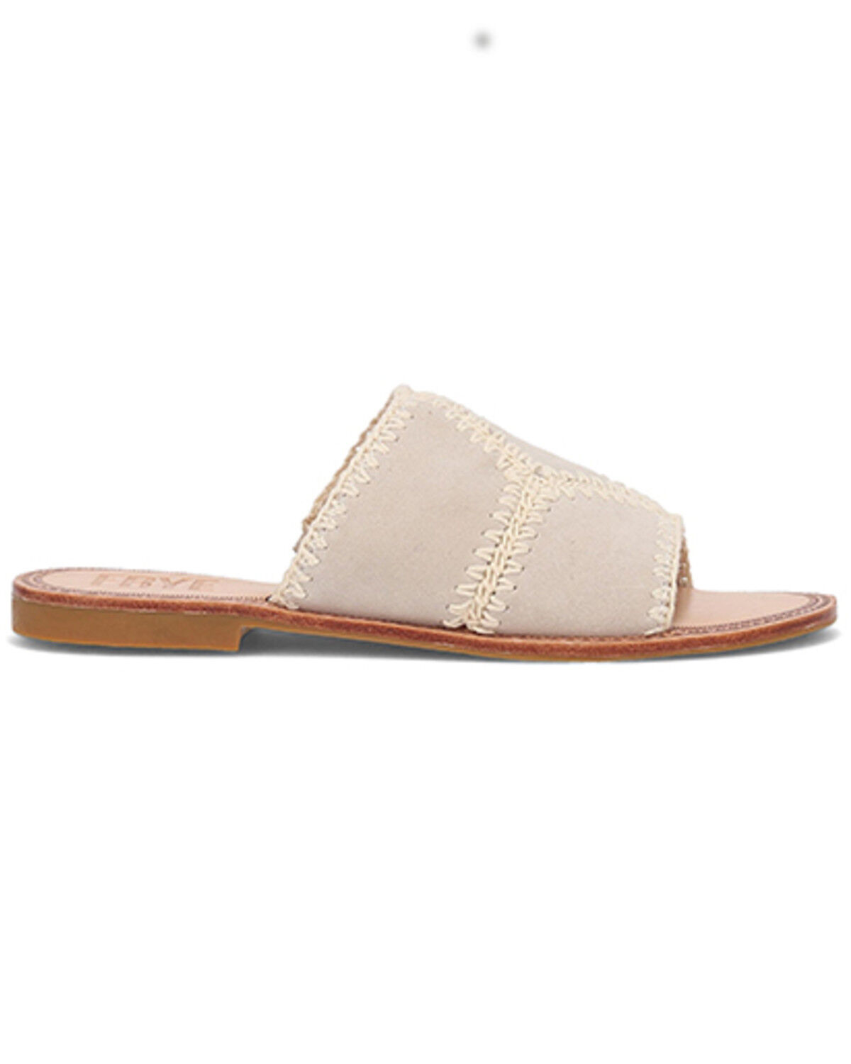 Image #2 - Frye Women's Ava Crochet Slide Sandals, Ivory, hi-res