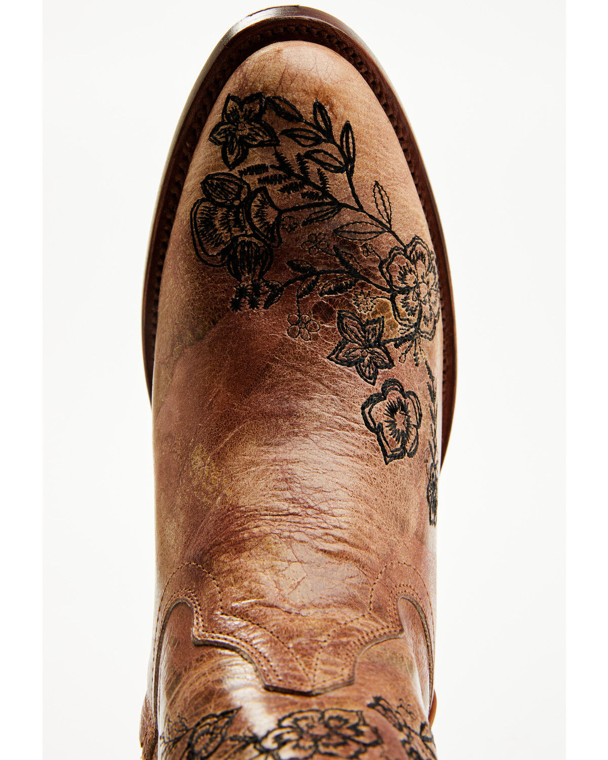 Image #6 - Shyanne Women's Weslia Western Booties - Round Toe, Honey, hi-res