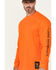 Image #3 - Hawx Men's FR Work American Long Sleeve Graphic Work T-Shirt, Orange, hi-res
