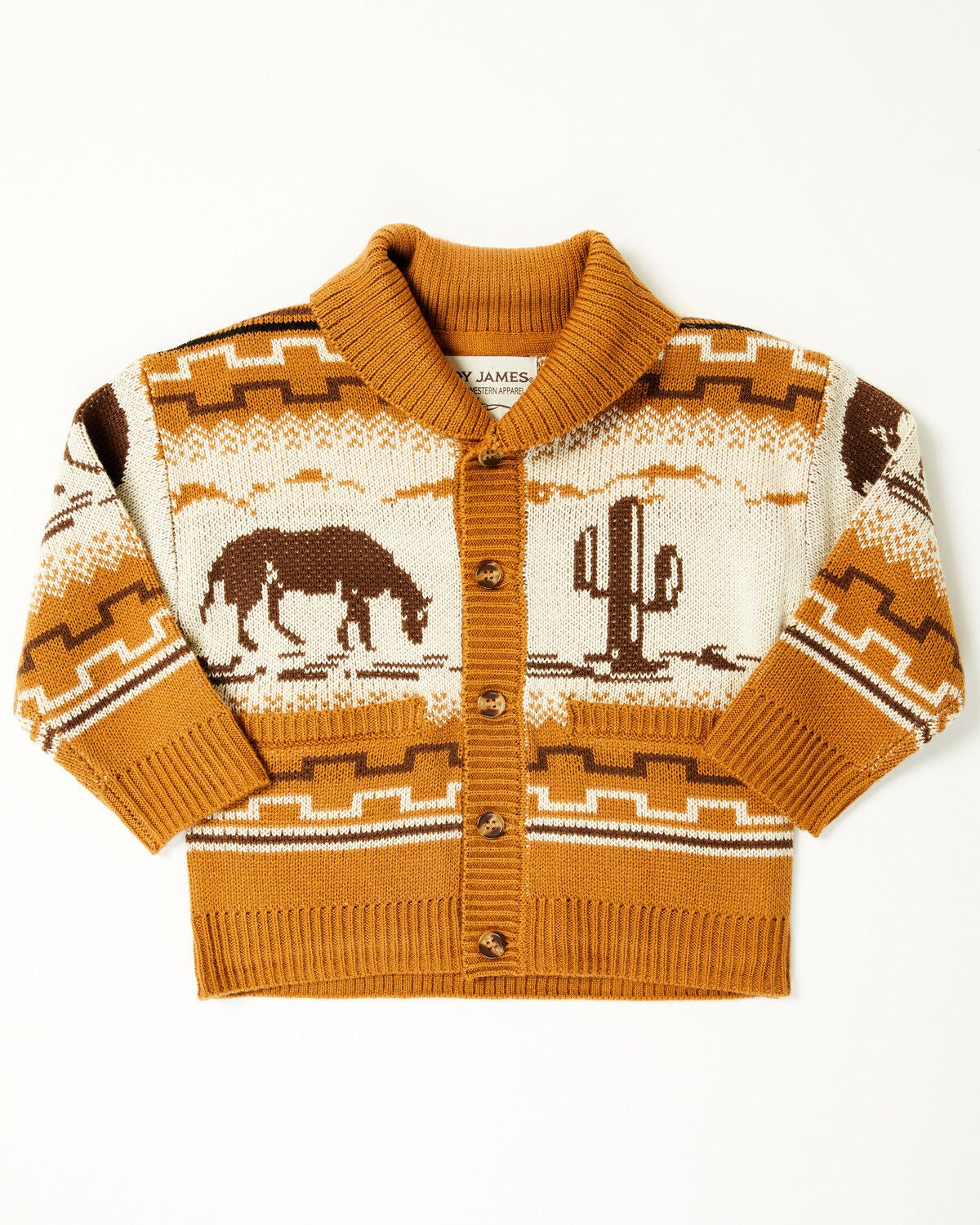 Cody James Toddler Boys' Barney Southwestern Print Button