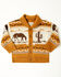 Image #1 - Cody James Toddler Boys' Barney Southwestern Print Button-Down Cardigan, Tan, hi-res