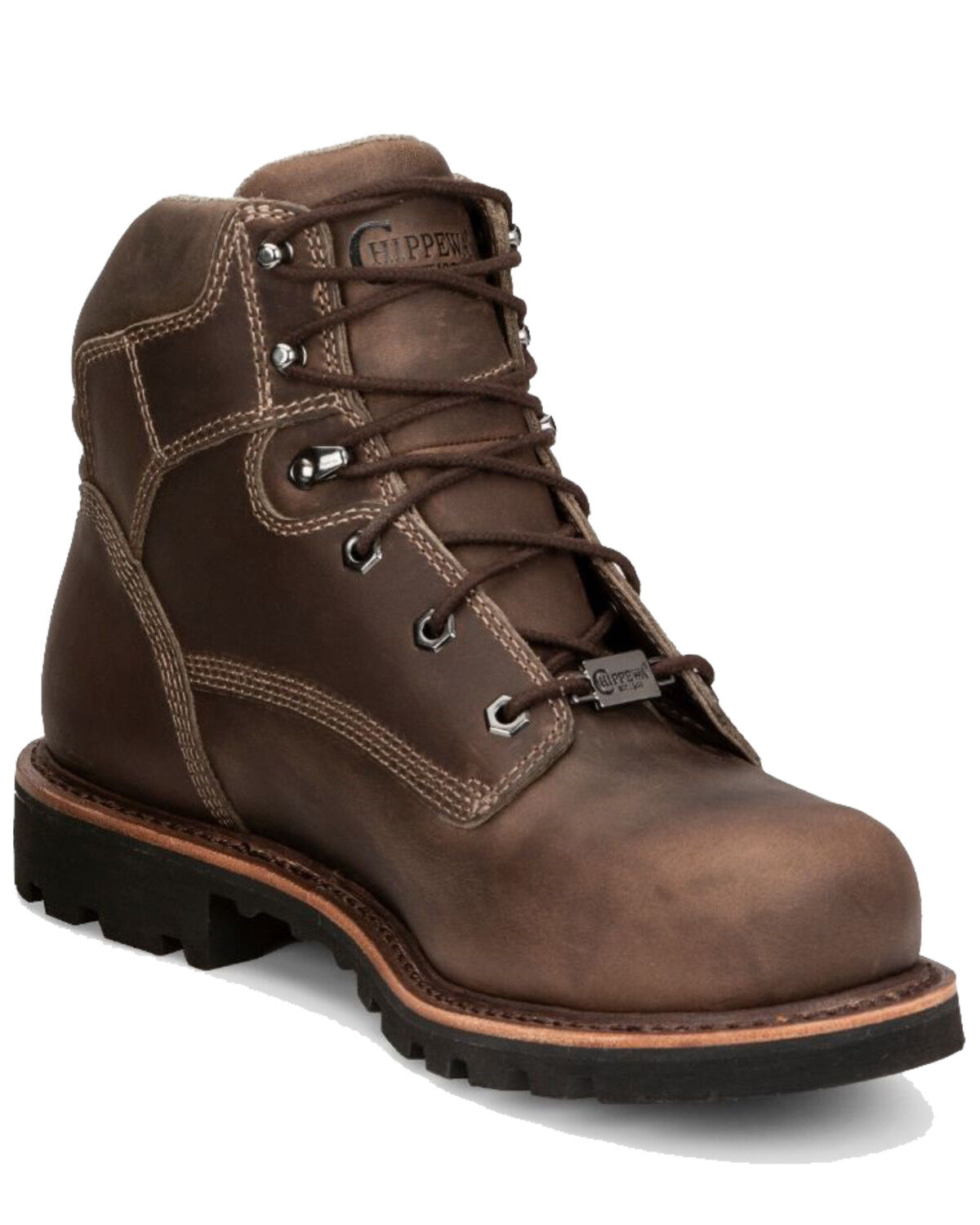 Image #1 - Chippewa Men's Bolville Fossil Work Boots - Composite Toe, Brown, hi-res
