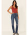 Image #1 - Idyllwind Women's Dark Wash Going Places Straight Denim Jeans, Dark Blue, hi-res
