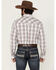 Image #4 - Wrangler Men's 20X Plaid Print Long Sleeve Snap Stretch Western Shirt, White, hi-res