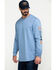 Image #3 - Hawx Men's FR Logo Long Sleeve Work T-Shirt - Big & Tall, Blue, hi-res