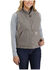 Carhartt Women's Taupe Washed Duck Sherpa Lined Vest , Taupe, hi-res