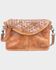 Image #1 - Bed Stu Women's Occurence Compact Studded Crossbody, Tan, hi-res