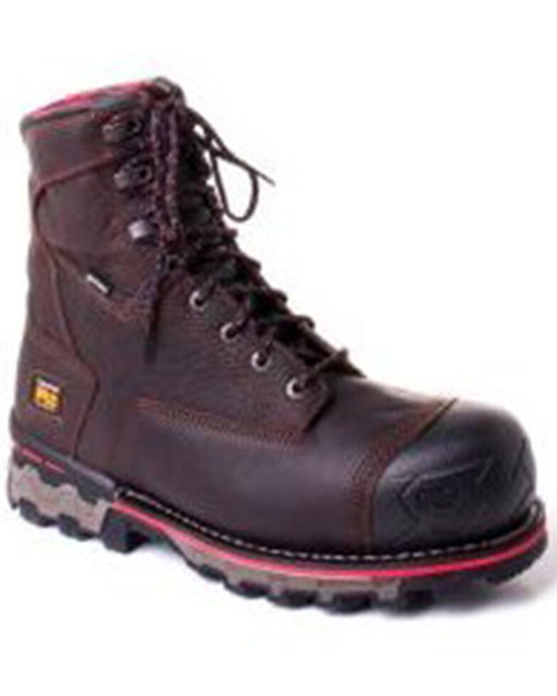 Timberland Pro Men's Boondock Waterproof Work Boots - Composite Toe, Brown, hi-res