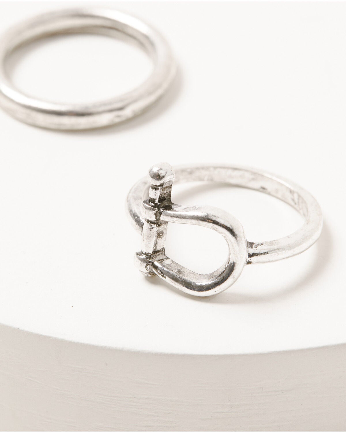 Image #2 - Shyanne Women's Horse Bit Star Ring Set - 5 Piece, Silver, hi-res
