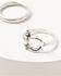 Image #2 - Shyanne Women's Horse Bit Star Ring Set - 5 Piece, Silver, hi-res