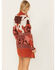 Image #4 - Shyanne Women's Long Southwestern Print Belted Sweater, Mauve, hi-res