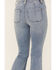 Image #4 - Shyanne Women's Luna Medium Wash High Rise Patch Pocket Flare Comfort Stretch Denim Jeans , Medium Wash, hi-res