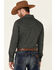 Rock & Roll Denim Men's Brown Southwestern Geo Print Long Sleeve Snap Western Shirt , Brown, hi-res