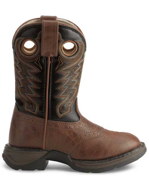 Durango Boys' Lil Rebel Cowboy Boots - Round Toe, Chestnut, hi-res