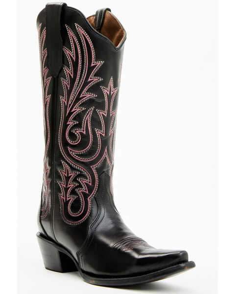 Image #1 - Circle G Women's Western Boots - Snip Toe, Black, hi-res