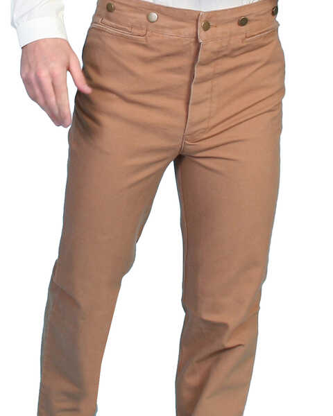 Image #2 - RangeWear by Scully Men's Canvas Pants - Big & Tall, Brown, hi-res