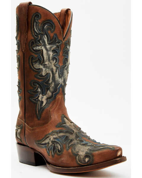 Image #1 - Dan Post Men's Desperado Western Boots - Snip Toe, Brown, hi-res
