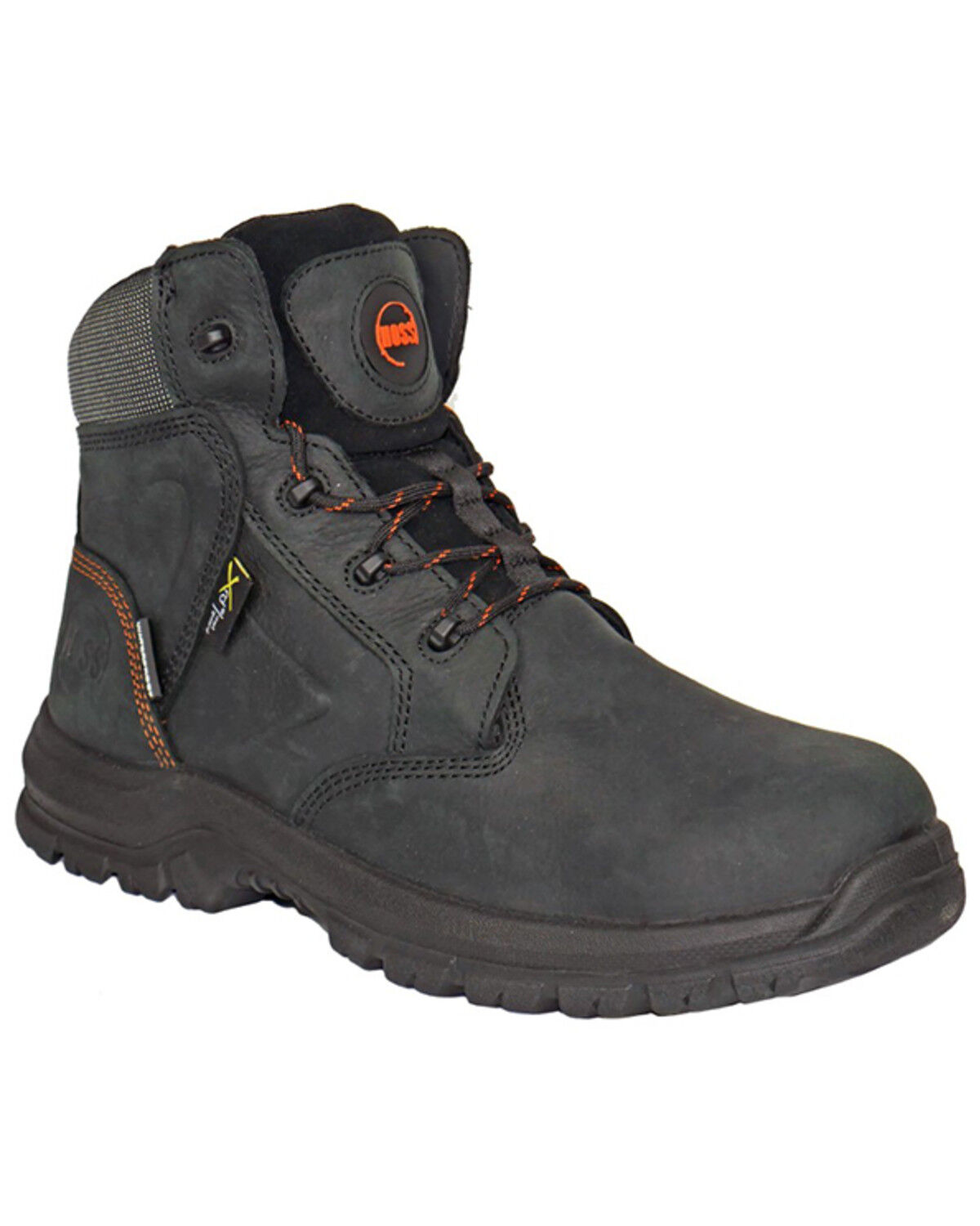 Image #1 - Hoss Men's Prowl 6" Metguard Lace-Up Boots - Composite Toe, Black, hi-res