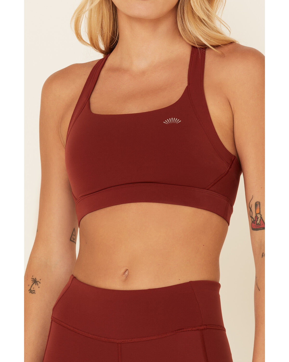 Image #3 - Shyanne Women's Solid Riding Sports Bra, Chocolate, hi-res