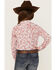 Image #4 - Shyanne Toddler Girls' Ditsy Print Long Sleeve Snap Western Shirt, Ivory, hi-res