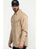 Image #3 - Hawx Men's FR Long Sleeve Woven Work Shirt , Beige/khaki, hi-res